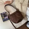 Bolso cruzado simple mate, Bolso de mujer con múltiples bolsillos más vendido, Bolso de hombro versátil de moda de alta gama