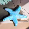 Estrella de Mar de Resina Perla Iridiscente Accesorios DIY Estilo Océano Cuentas de Agujero Recto Cadena de Teléfono DIY Llavero Cadena de Bolso Accesorios