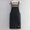 Delantal Impermeable, Resistente al Aceite y a las Manchas para Cocina Casera, Catering, Uniforme de Trabajo para Hombres y Mujeres, Moda, Se Puede Imprimir Logo
