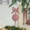 Plástico Polvo Pegajoso Rosa Polvo Dorado Adornos de Navidad Suministros para Decoración de Árbol de Navidad Decoraciones Colgantes Decoración de Escena Navidad