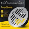 Tampa de Ralo de Piso de Telhado em Aço Inoxidável Espessada Redonda Plug-in de Cartão Plano para Jardim Externo Drenagem Anti-bloqueio Balde de Água da Chuva