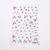 Rosa vino japonés rojo mini lazo francés leopardo joya para uñas explosiva decoración de uñas de resina