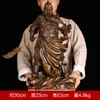 Adornos de Guan Gong Wu Guan Erye Guan Yu Artesanía de Buda Regalos de inauguración Decoraciones para la sala de estar Una generación de pelo