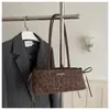 Bolsa de Ombro Feminina Coreana Retro Estampa de Leopardo Verão 2026 Nova Moda Texturizada para o Dia a Dia
