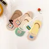 Nuevos calcetines de barco de dibujos animados japoneses para primavera y verano, calcetines invisibles para mujer, calcetines bajos casuales de algodón con hamburguesa, al por mayor