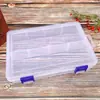 Organizador Transparente de 8 Compartimentos Almacenamiento Clasificación Joyería Ferretería Piezas Electrónicas Equipo de Pesca Caja de Almacenamiento de Plástico Grande Desmontable
