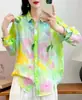 Cardigan de Ramio Puro con Estampado Digital para Mujer, Manga Larga, Talla Grande, Estilo Holgado y Delgado, Novedad Otoño 2026