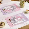 Tapete de Lancheira Escolar Sanrio Desenho Animado Infantil Mesa de Escola Tapete de Mesa Térmico Impermeável Lavável Grátis Tapete de Mesa de Jantar