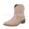 2026 Juyuan Em Estoque Outono e Inverno Novos Sapatos Femininos Desejo Site Independente Amazon Tamanho Grande Bico Fino Bordado Botas Femininas de Couro