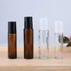 Suministro Listo de Botella de Vidrio Marrón con Rodillo 10ml Botella Transparente Marrón con Rodillo de Vidrio Botella para Cosméticos Perfume