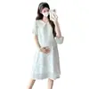 Vestido de Maternidad de Verano 2026, Dulce y Holgado, Adelgazante, Tallas Grandes, Vestido de Línea A Moderno para Mujeres Embarazadas