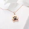 100 idiomas eu te amo colar cachorro pata print pingente corrente clavícula super fofo animal de estimação Marca cor personalizada foto personalização