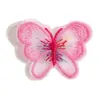 Mariposa bordada con hilo de oro de moda de red mariposa de malla tridimensional DIY falda accesorios para el cabello tocado tul decorativo mariposa al por mayor