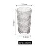 Celebridad de Internet Vidrio Creativo con Patrón de Glaciar Estilo Ins Taza para Bebidas de Jugo de Frutas Taza para Café Leche Avena Desayuno en Casa