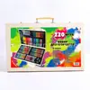 180 Caixa de Madeira Pincel Caneta Aquarela Conjunto Pintura Artística Infantil Giz Pastel a Óleo Ferramenta Caixa de Presente Dia das Crianças