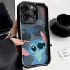 Stitch Ángel Es Adecuado para Funda de Teléfono Apple 17 Pro Max iPhone 16 Pareja 15 Funda Blanda de TPU Creativa 14