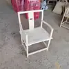 Silla de Madera Maciza en Forma de Media Luna Nuevo Estilo Chino Silla Circular Silla con Respaldo de Peine Silla con Tallado de Sombrero Oficial Silla para Mesa de Té Silla de Comedor Moderna Tubo Tapa Fuerte