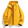 Jaqueta de Casca Camada Única Nova 2026 para Homens e Mulheres, Jaqueta com Capuz Roupas de Exterior, Estilo Casual para Atividades ao Ar Livre, Roupa à Prova de Vento e Água para Montanhismo