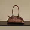Bolso de Mano de Moda de Cuero Escarchado Nuevo Otoño e Invierno 2025 Bolso Tote de Hombro Único de Nicho de Diseño para Mujer