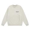 Esenciales Hhh Fog Estampado de Velour de Doble Línea Silicona en Relieve Sudadera Unisex de Peso Pesado Cuello Redondo Otoño e Invierno Moderna