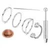Aço Inoxidável 316 Argola de Nariz Argola de Cartilagem 16G Piercing Argola de Lábio Zircônia Conjunto de 6 Peças Brincos Argolas de Lábio Argolas de Nariz Atacado Em Estoque