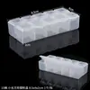 Caixa de armazenamento de materiais para joias DIY feitas à mão caixa plástica transparente removível caixa de brincos caixa de armazenamento ferramenta