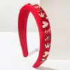 Diadema He Ming Día de San Valentín Corazón Labial Corona Accesorios de Aleación Diadema Dulce Versátil de Gama Alta Accesorios para el Cabello de Festival para Mujeres