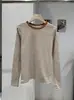 KEKEZOON Camiseta Básica de Manga Larga a Rayas de Color Contrastante con Cuello Redondo Versátil Cepillada para Mujer Otoño Invierno Estilo Coreano Top 9396