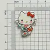 Nuevo Acrílico Dibujo Animado Gatito Linda Chica Corazón DIY Pasador Accesorios para el Cabello Parche Broche Material Hecho a Mano Accesorios