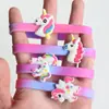 Pulseira de Silicone de Unicórnio Personalizada Pulseira Infantil Vários Estilos e Tamanhos Pulseira
