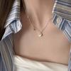 Satisfactoriamente, collar colgante Ruyi Tuo para mujer, ligero, de lujo, nicho, cadena de clavícula chapada en plata S925, pequeña, fresca, combina con todo, cadena de cuello de moda.