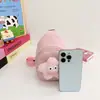 Bolsa Linda para Niñas Caricatura Bolso Cruzado Infantil 2025 Nuevo Bolso de Pecho de Niña Pequeña de Peluche Billetera Pequeña para Bebé