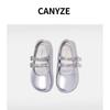 Canyze. Sapatos de Couro para Meninas, Novo Estilo Primavera e Outono, Sapatos Versáteis de Princesa para Crianças com Velcro, Sapatilhas para Bebês