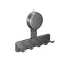 Gancho con ventosa sin perforaciones Baño Fuerte soporte de carga Toallero adhesivo de pared para baño Estante de almacenamiento en fila para cocina