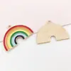 Set Mixto de 40 Accesorios para Joyería de Aleación con Esmalte Arcoíris: Aretes, Pulseras y Colgantes Hechos a Mano DIY de Girasol, Meteoro y Nube