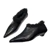 Zapatos de tacón de cuña estilo francés con punta, Mary Janes forrados de pelo, de boca profunda, para mujer, nueva colección de invierno 2026, elegantes y cálidos, zapatitos de piel