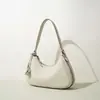 Bolsa Nova de Lançamento para o Festival da Primavera de 2026, Bolsa de Meia-Lua Nicho para Mulheres, Bolsa de Ombro Estilo Francês da Moda, Bolsa de Braço de Alta Qualidade para o Dia a Dia, Couro Genuíno