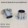 Ronggu aço inoxidável flange assento eleganted roupas tubo assento toalha cortina assento tubo redondo assento rack secagem assento tubo
