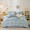 Transmisión en Vivo Juego de Cama de Cuatro Piezas de Algodón Cepillado al por Mayor, Funda de Edredón, Ropa de Cama de Regalo, Juego de Tres Piezas para Dormitorio, Fragancia Fresca, Estilo para Todas las Estaciones