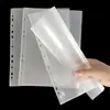 Bolsillo para Archivador de 11 Agujeros Engrosado A4 Película Protectora Transparente Materiales de Oficina y Estudio Funda para Guardar Exámenes Funda para Archivo de 11 Agujeros