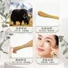 Hemei Chifre de Boi Gua Sha Bastão de Massagem para Pontos de Acupressão do Rosto e Olhos de Mulheres Bastão de Massagem Bastão para Puxar Tendões Faciais