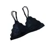 Sutiã Fino Sem Alças Estilo Francês Sem Aro, Camisola Sexy de Renda de Verão Sem Costas Push-Up Sutiã com Bojo Triângulo para Mulheres Transfronteiriço