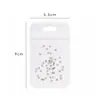 Brillantes Color Fuego Estrella de Cinco Puntas Circonia Pedrería para Uñas Lujo Ligero Estrellas Pequeñas Planas DIY Pedrería para Decoración de Uñas Navideñas