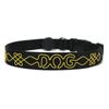 Collar para perro con cuerda bordada y LED luminoso, carga USB, advertencia nocturna, antipérdida