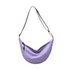 Bolso Cruzado de Nailon para Mujer 2024 Color Puro Nuevo de Moda Bolso Dumpling Ligero Estilo Deportivo Bolso de Hombro Pequeño Bolso de Hombro bajo el Brazo