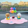 Panda Um Dois Bubu Boneco de Mesa Figura de Mão Enfeite de Carro Desenho Animado Fofo Presente Periférico Brinquedo Boneca da Moda
