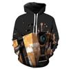 Comercio exterior de Amazon Nuevo para Primavera y Otoño para Hombre Chalecos con Capucha de Impresión Creativa 3D chalecos para hombre y mujer para figura