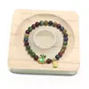 Pulseira de Turmalina Arco-Íris Design de Nicho Este Ano Pulseira de Carpa Marca da Sorte Boa Sorte Carpa Presente Joias para Amigos