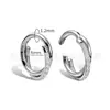 Anillo de Nariz de Titanio Jiangtai F136 Anillo de Diamante Incrustado Cruzado de Doble Capa Joyería para Piercing Corporal de Aleación de Titanio G23 Pendientes