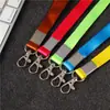 Lanyard de Poliéster de Color de 1.5cm Tarjeta de Trabajo Certificado de Exposición Marca Marca Cinta de Identificación de Estudiante Cuerda Gruesa para Colgar